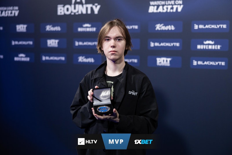donk 被评为 BLAST Bounty S1 总决赛 MVP